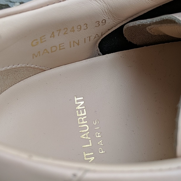 Saint Laurent Calfskin Signature Court Sneakers - Picture 6 of 7